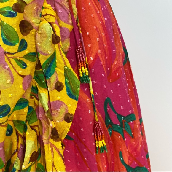 Farm Rio Garden Mix Maxi Wrap Floral Dress NWT - Picture 13 of 17